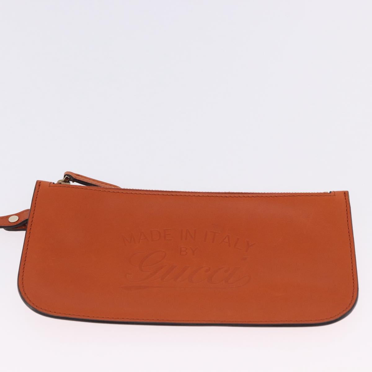 GUCCI GG Canvas Tote Bag Orange Gold 269878 Auth ki6812V