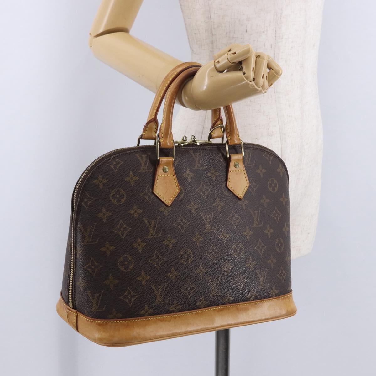 LOUIS VUITTON Monogram Alma Hand Bag M51130 LV Auth ki6819