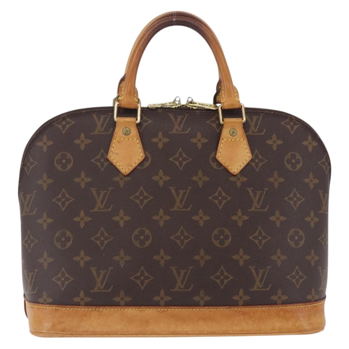 LOUIS VUITTON Monogram Alma Hand Bag M51130 LV Auth ki6819