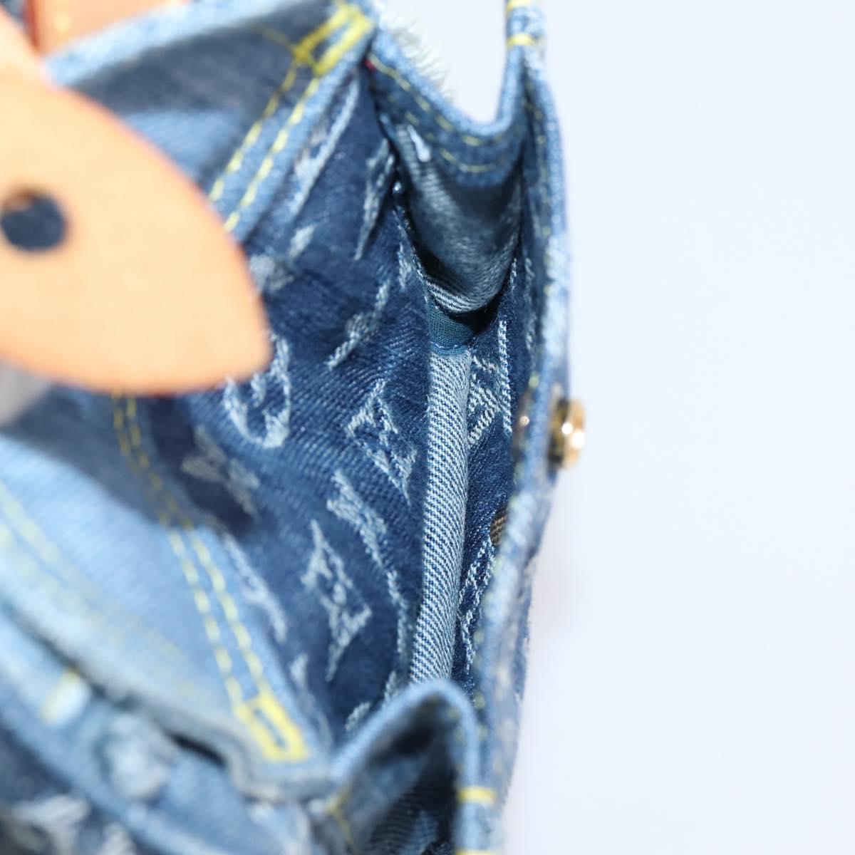 LOUIS VUITTON Monogram Denim Patchwork Speedy 30 Bag Blue M95380 LV Auth ki6823SAM