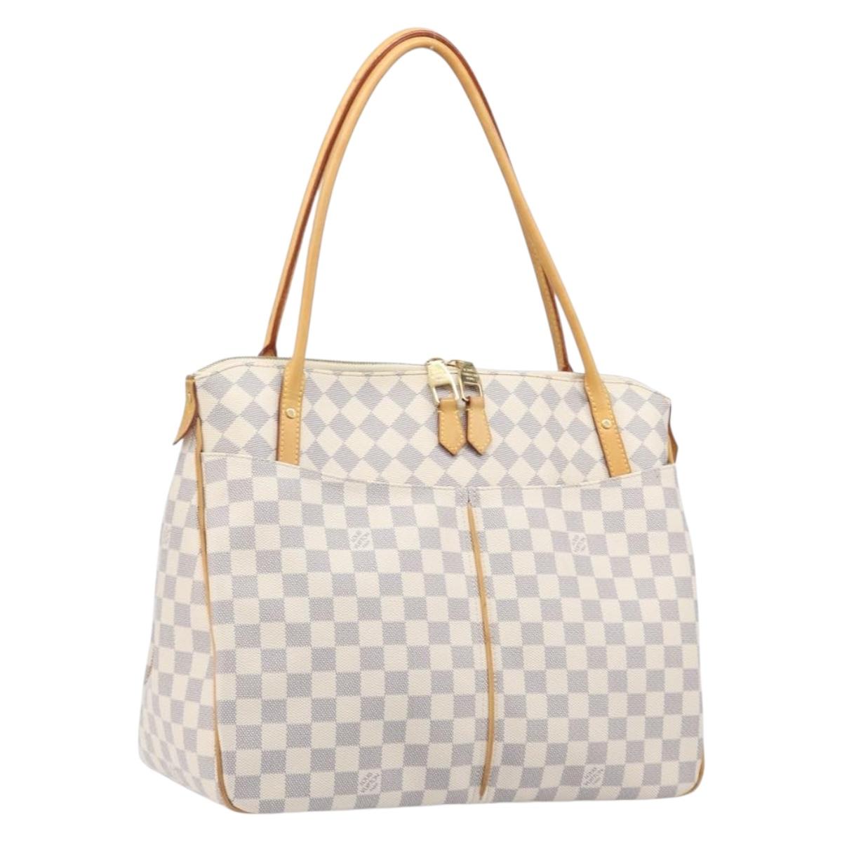 LOUIS VUITTON Damier Azur Figueri GM Tote Bag N41175 LV Auth ki6824V