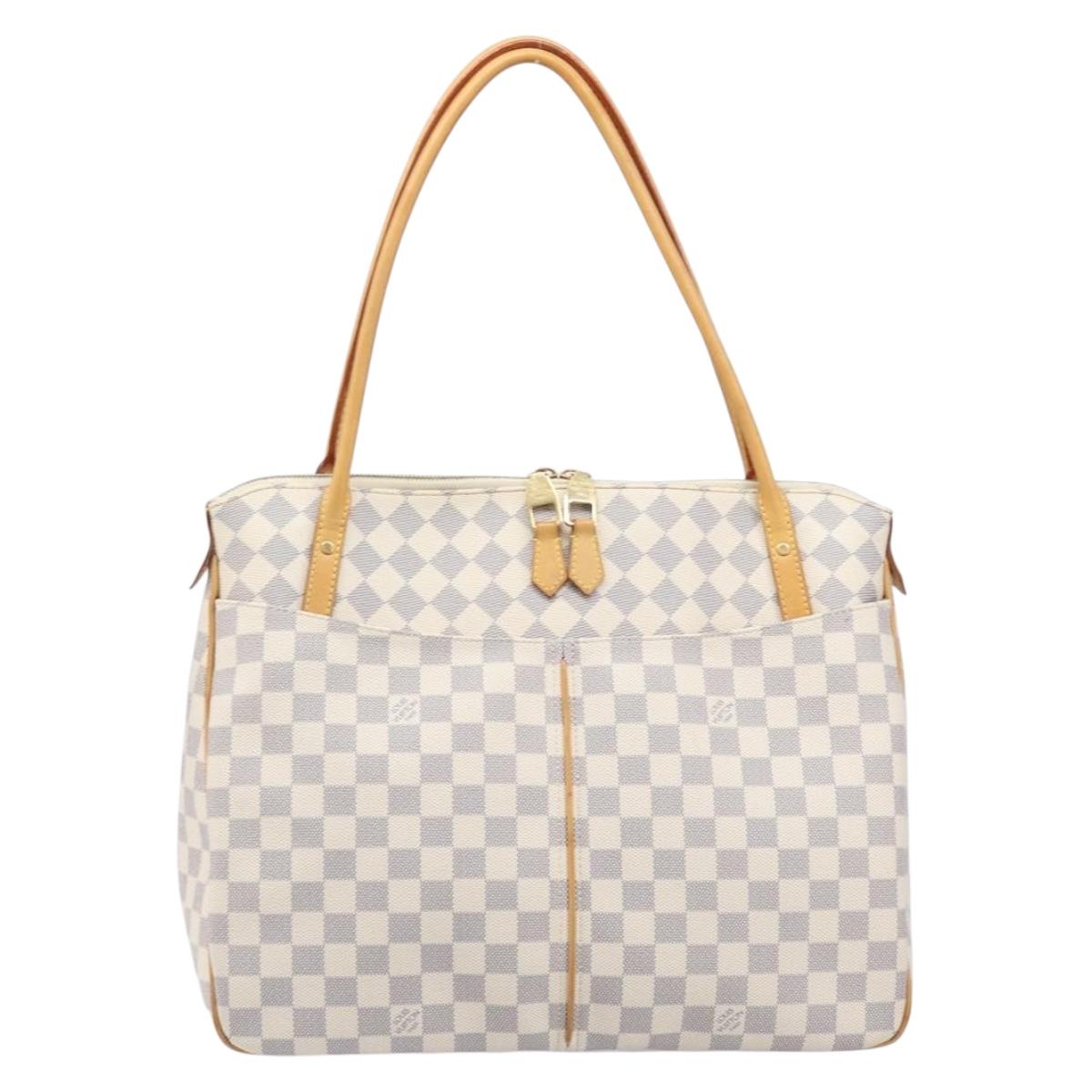LOUIS VUITTON Damier Azur Figueri GM Tote Bag N41175 LV Auth ki6824V