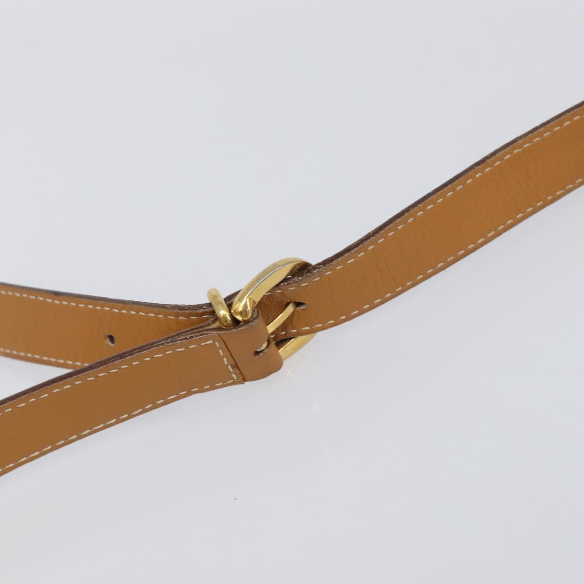 GUCCI Micro GG Supreme Shoulder Bag PVC Beige Gold Auth ki6827