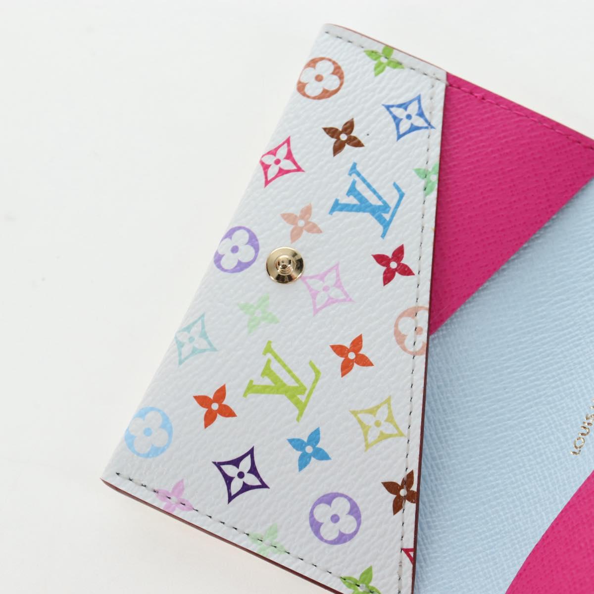 LOUIS VUITTON Multicolor Porte Cartes Slim Card Case M27495 LV Auth ki6835M
