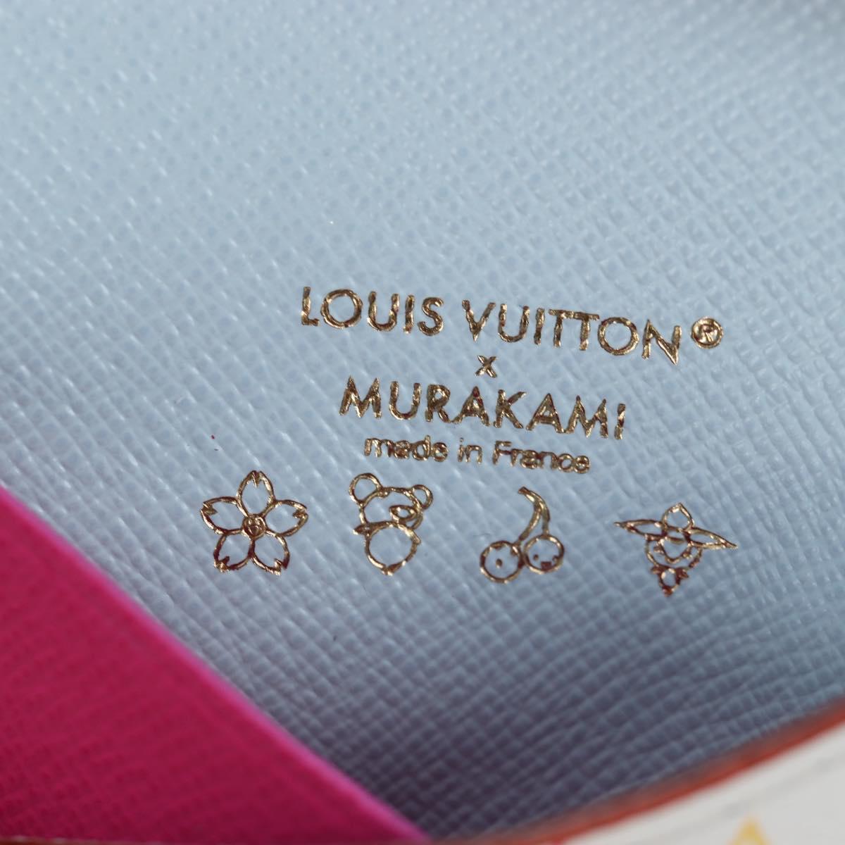 LOUIS VUITTON Multicolor Porte Cartes Slim Card Case M27495 LV Auth ki6835M