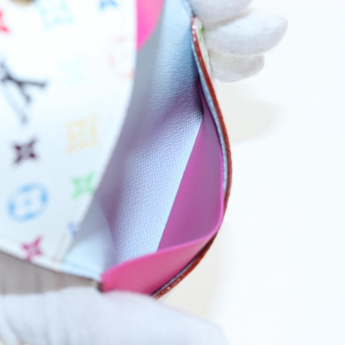 LOUIS VUITTON Multicolor Porte Cartes Slim Card Case M27495 LV Auth ki6835M