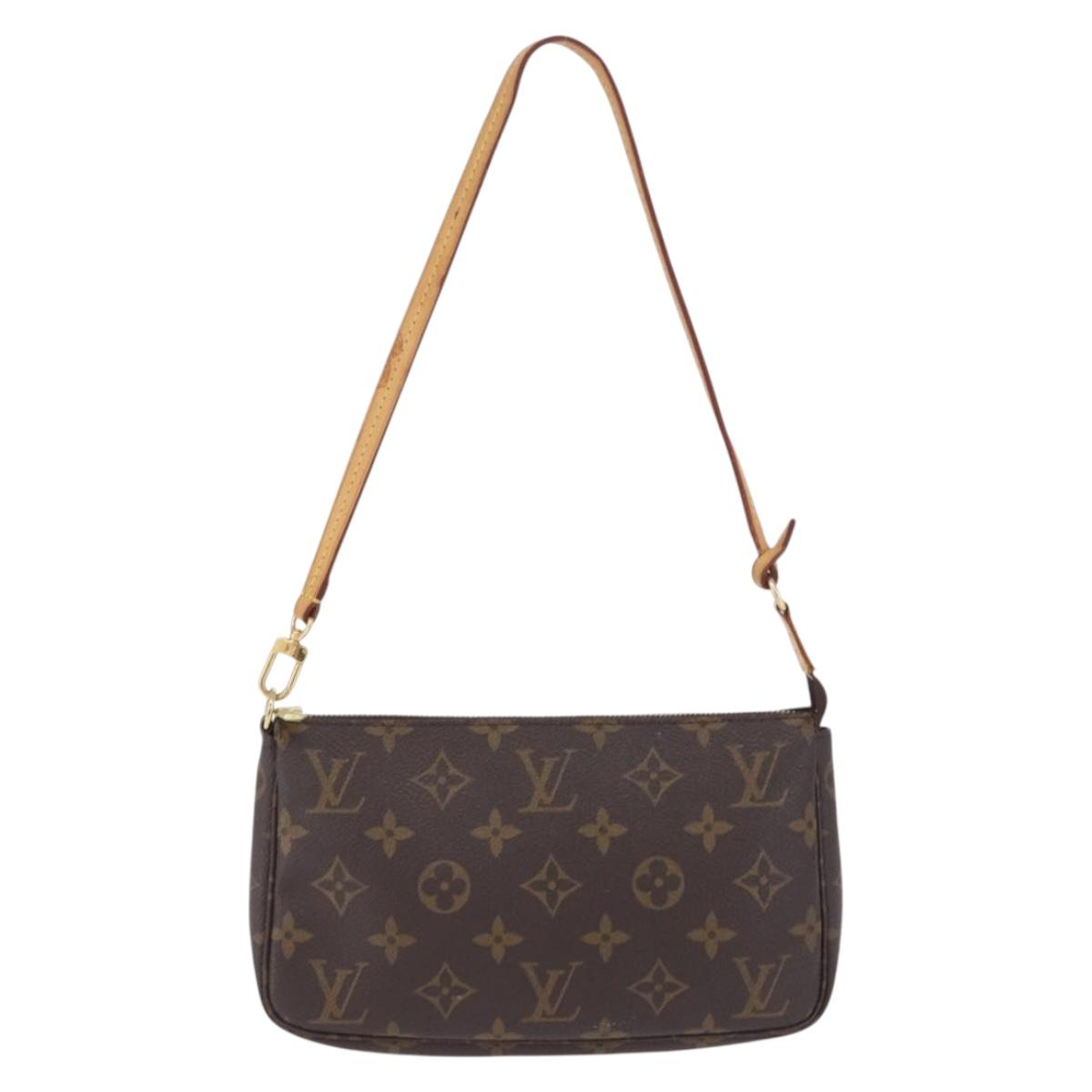 LOUIS VUITTON Monogram Pochette Accessoires Pouch M51980 LV Auth ki6843A