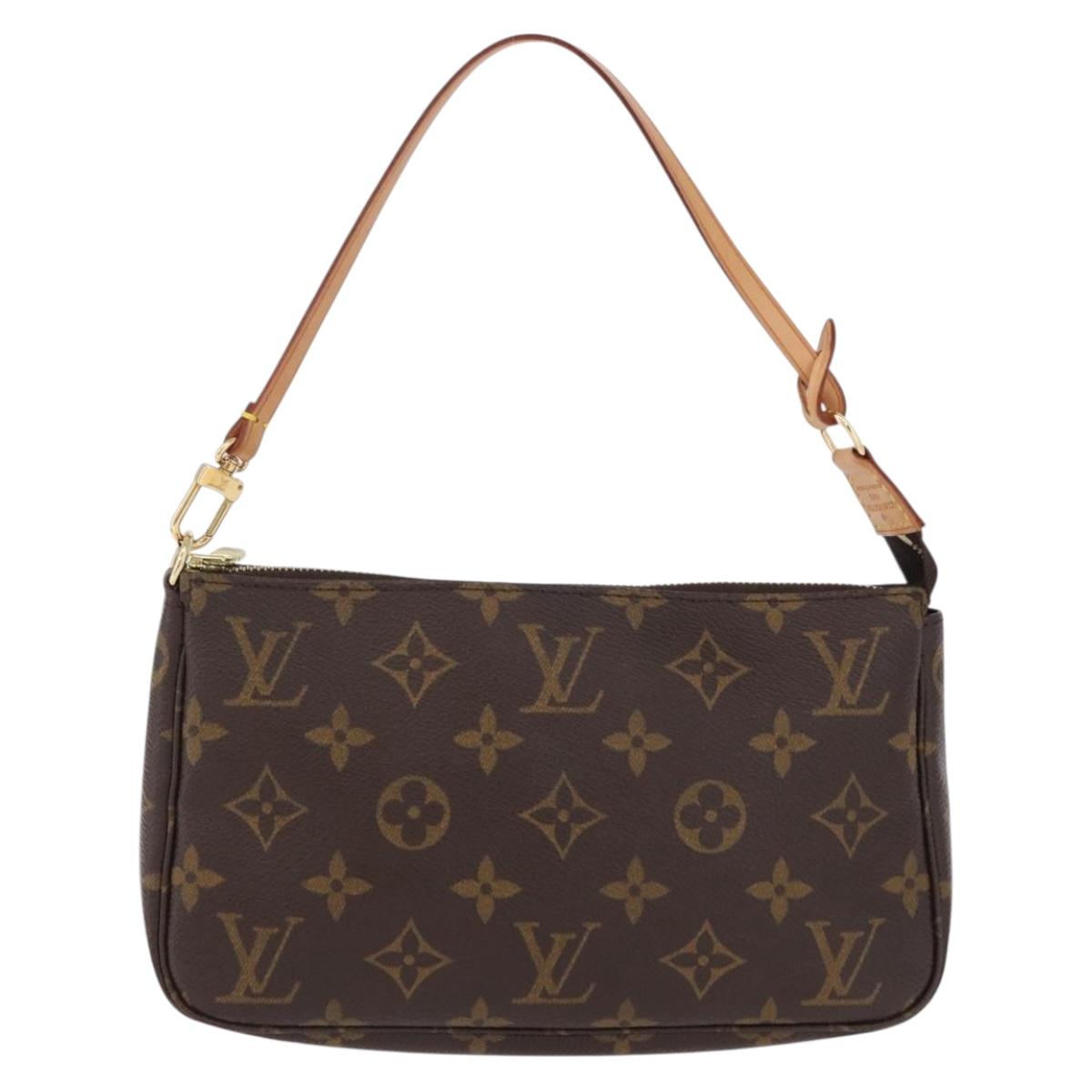 LOUIS VUITTON Monogram Pochette Accessoires Pouch M51980 LV Auth ki6849V