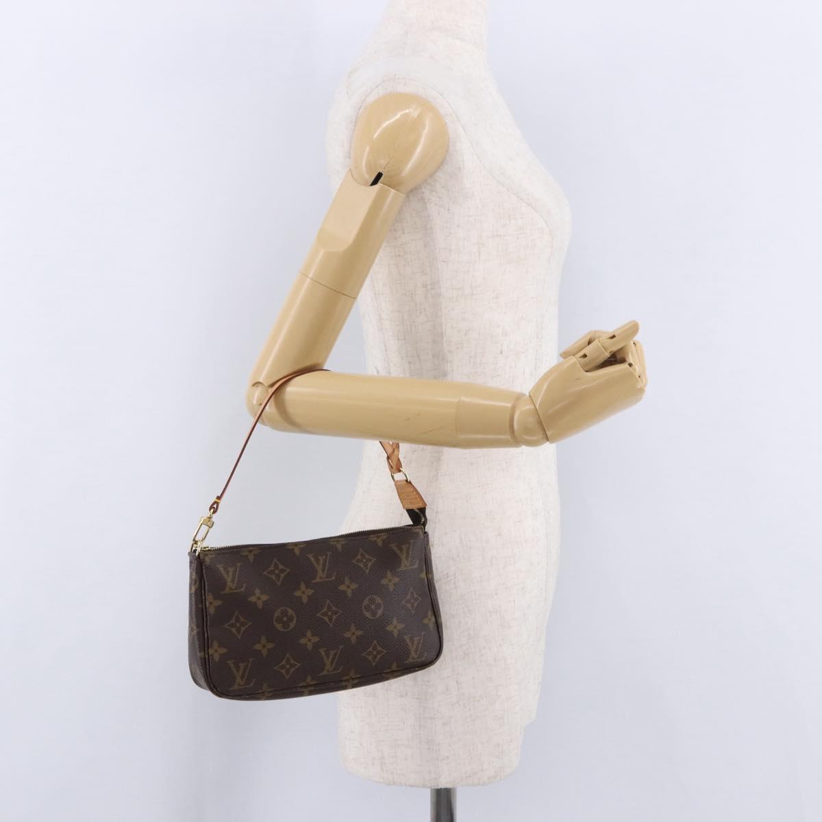 LOUIS VUITTON Monogram Pochette Accessoires Pouch M51980 LV Auth ki6849V