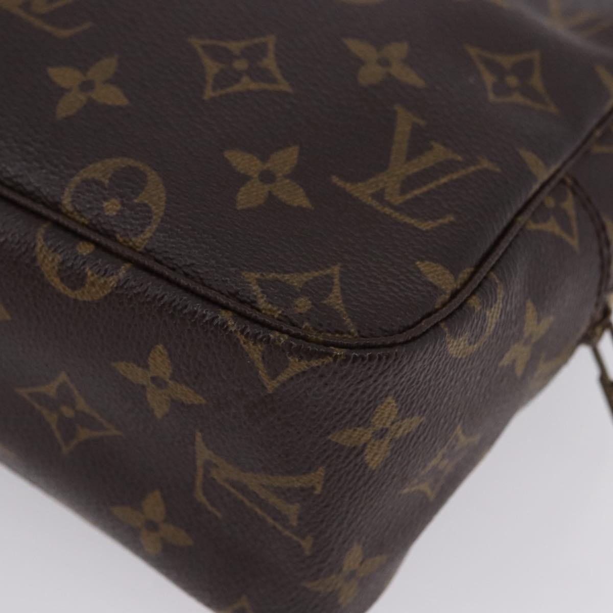 LOUIS VUITTON Monogram Trousse Toilette 28 Clutch Bag M47522 LV Auth ki6860