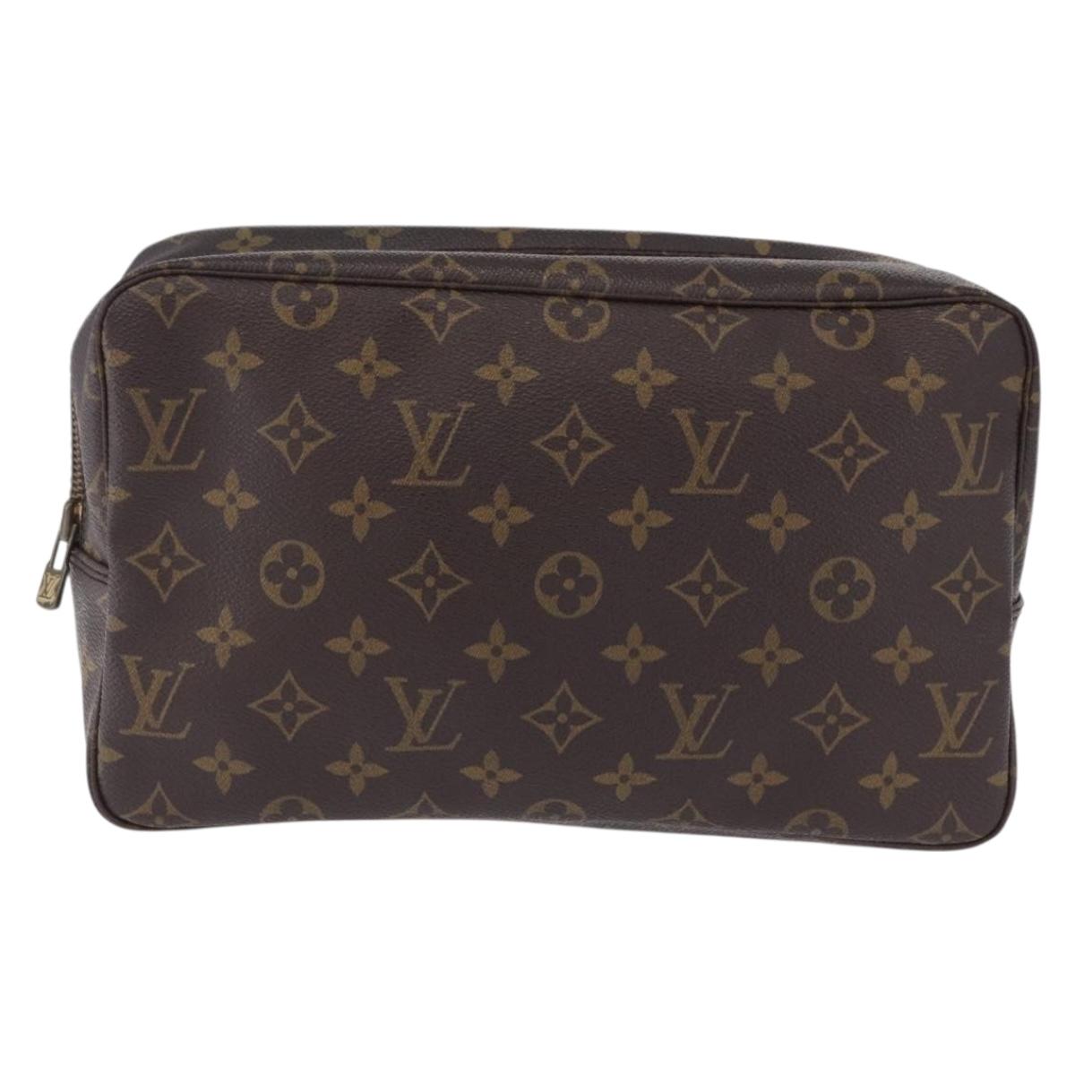 LOUIS VUITTON Monogram Trousse Toilette 28 Clutch Bag M47522 LV Auth ki6860