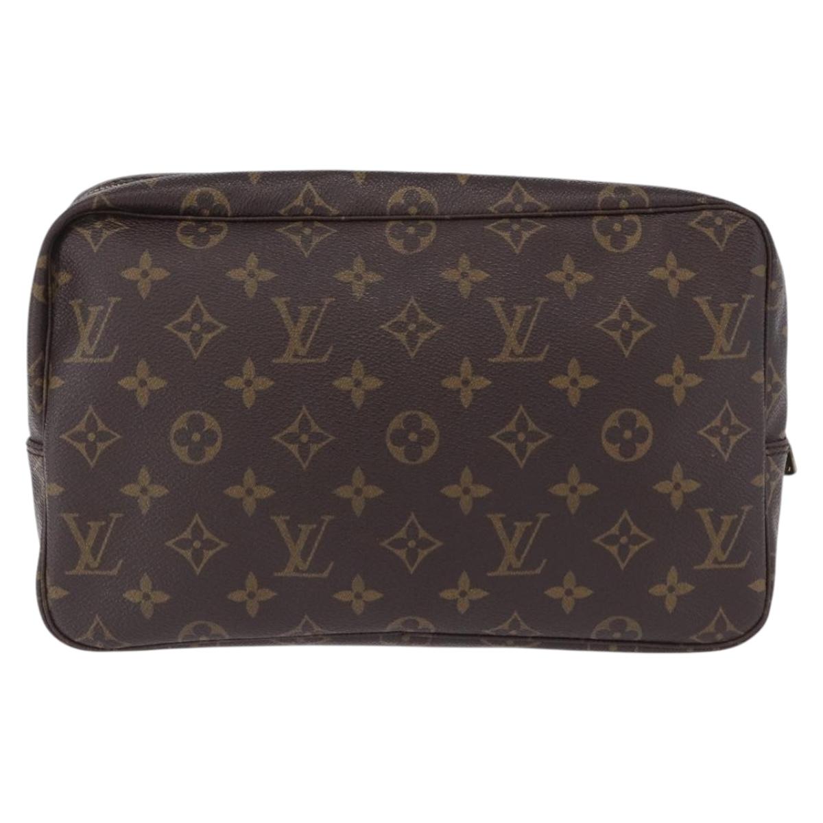 LOUIS VUITTON Monogram Trousse Toilette 28 Clutch Bag M47522 LV Auth ki6860