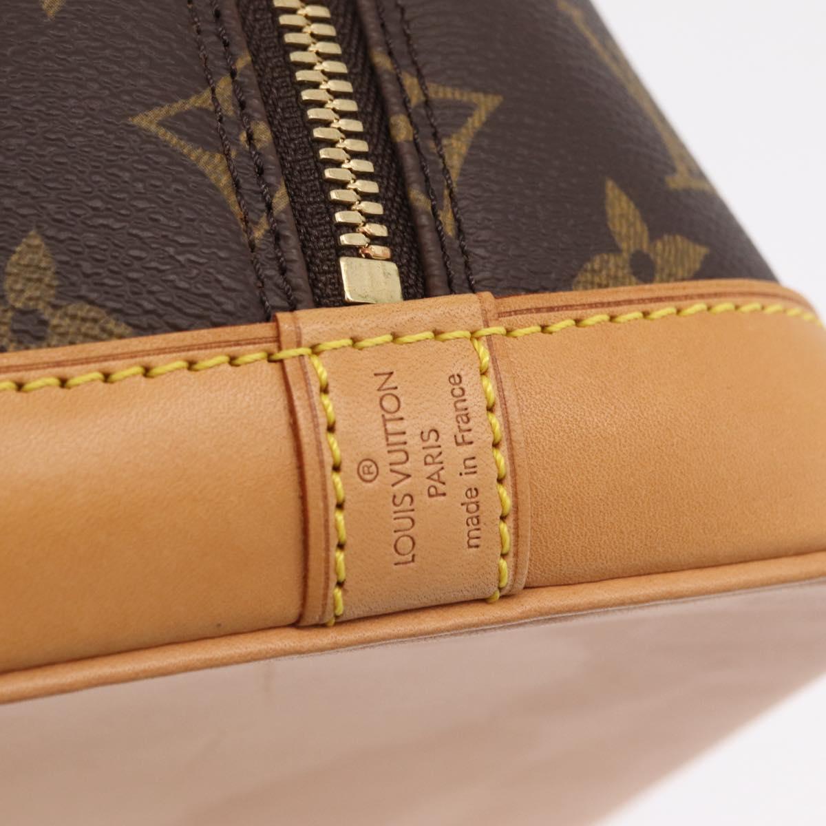 LOUIS VUITTON Monogram Alma Hand Bag M51130 LV Auth ki6879V