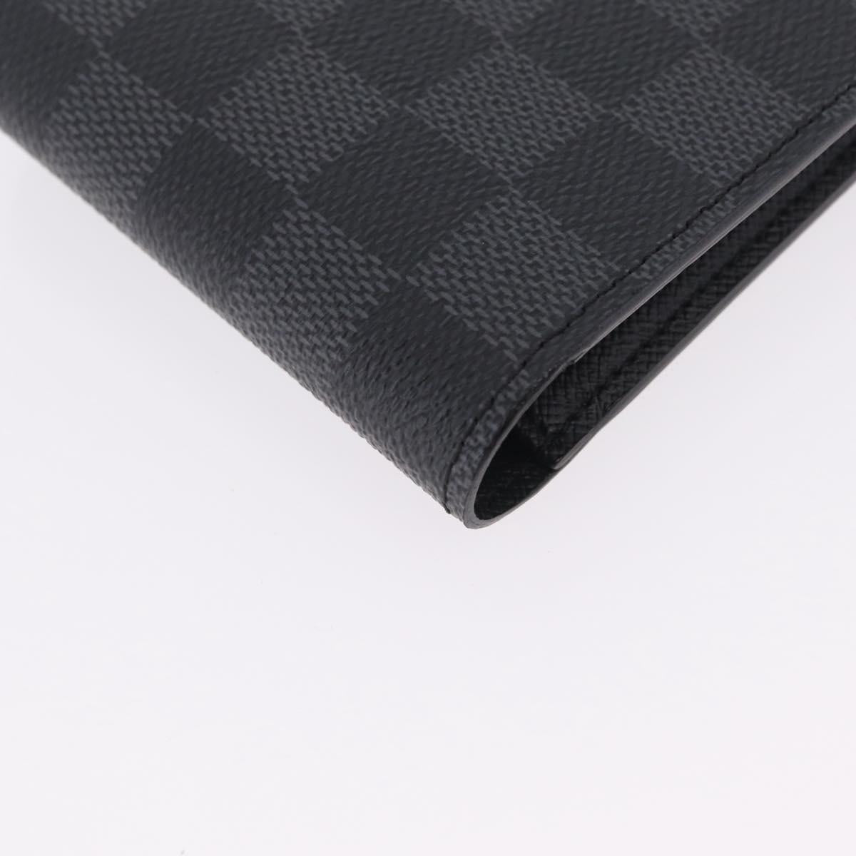 LOUIS VUITTON Damier Graphite Portefeuille Multripru Wallet N63258 Auth ki6882V