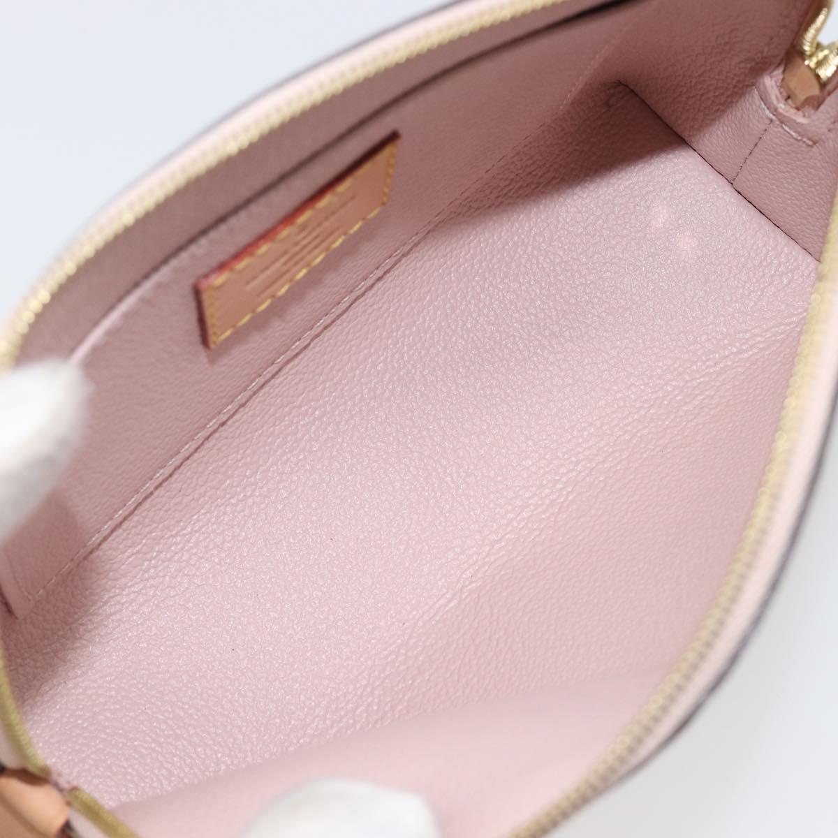 LOUIS VUITTON Monogram Vernis Cosmetic Pouch Pink LV Auth ki6883V