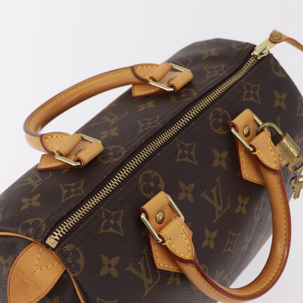 LOUIS VUITTON Monogram Speedy 25 Hand Bag M41528 LV Auth ki6892V