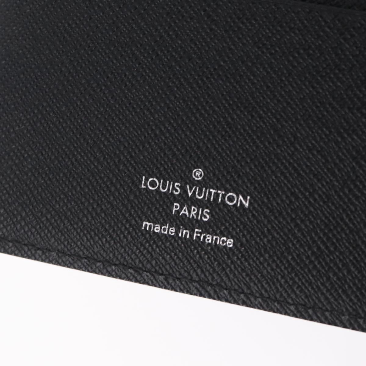 LOUIS VUITTON Epi Agenda MM Day Planner Cover Black R20042 LV Auth ki6894