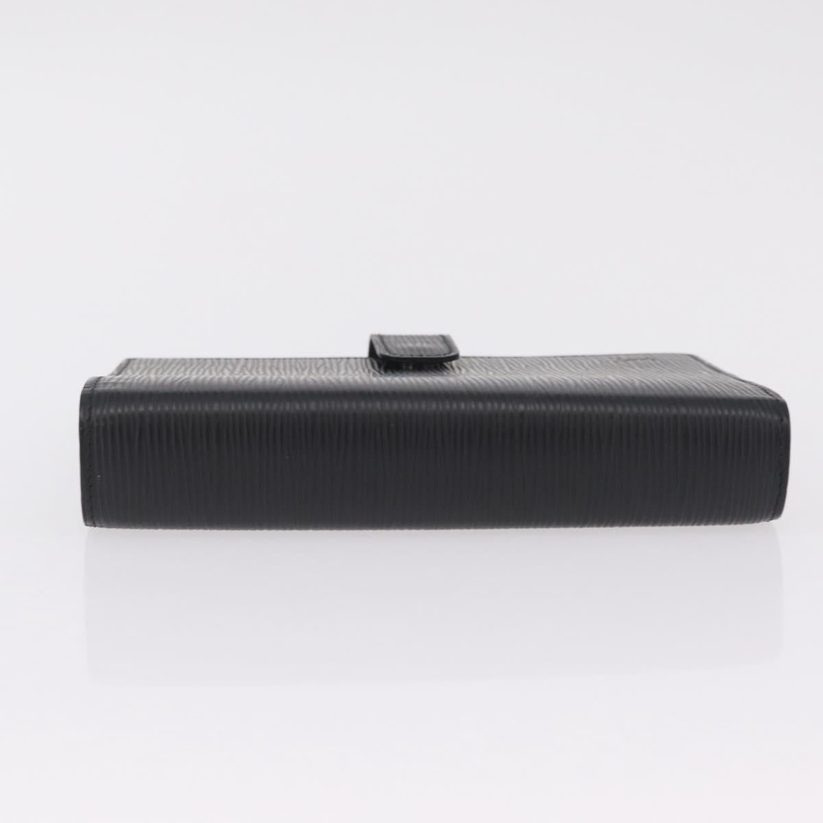 LOUIS VUITTON Epi Agenda MM Day Planner Cover Black R20042 LV Auth ki6894