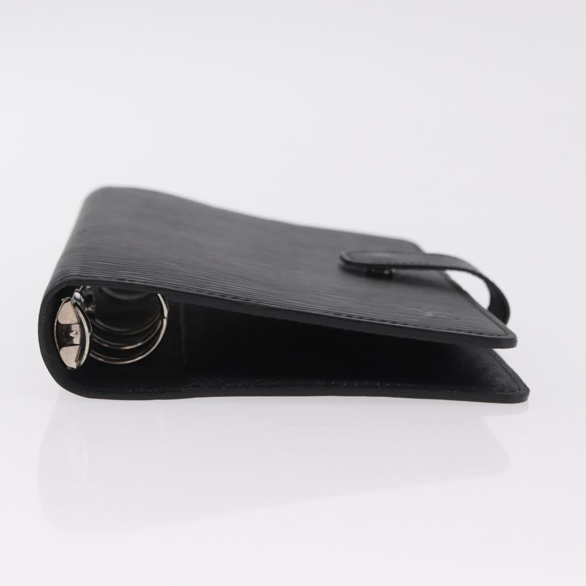 LOUIS VUITTON Epi Agenda MM Day Planner Cover Black R20042 LV Auth ki6894