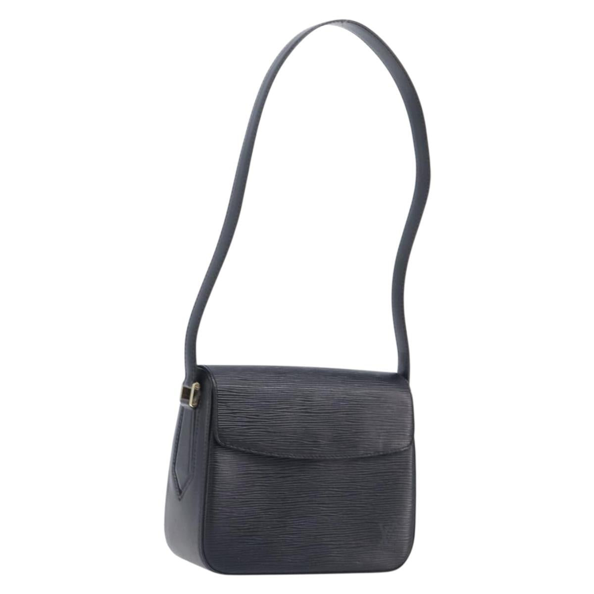 LOUIS VUITTON Epi Bushi Shoulder Bag Black M52202 LV Auth ki6902V