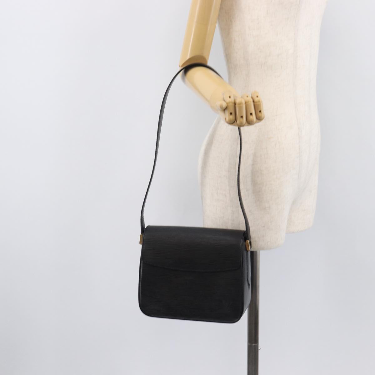 LOUIS VUITTON Epi Bushi Shoulder Bag Black M52202 LV Auth ki6902V