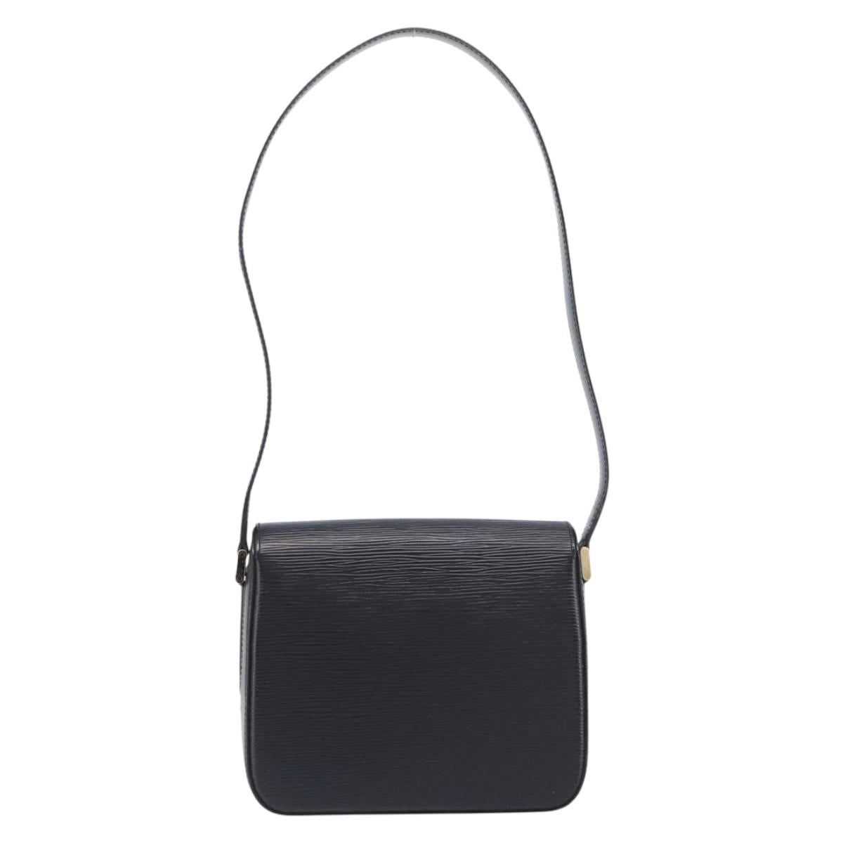 LOUIS VUITTON Epi Bushi Shoulder Bag Black M52202 LV Auth ki6902V