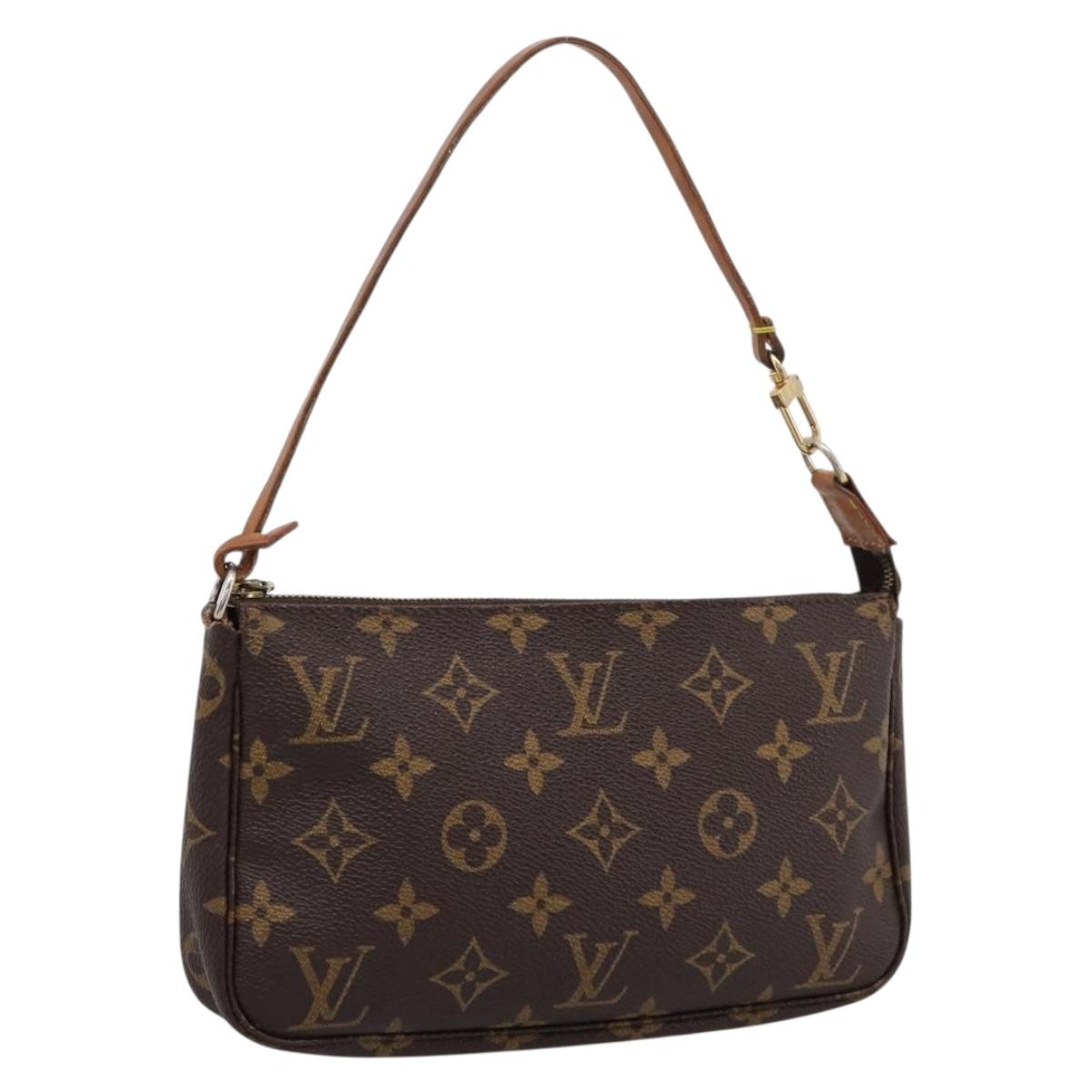 LOUIS VUITTON Monogram Pochette Accessoires Pouch M51980 LV Auth ki6907
