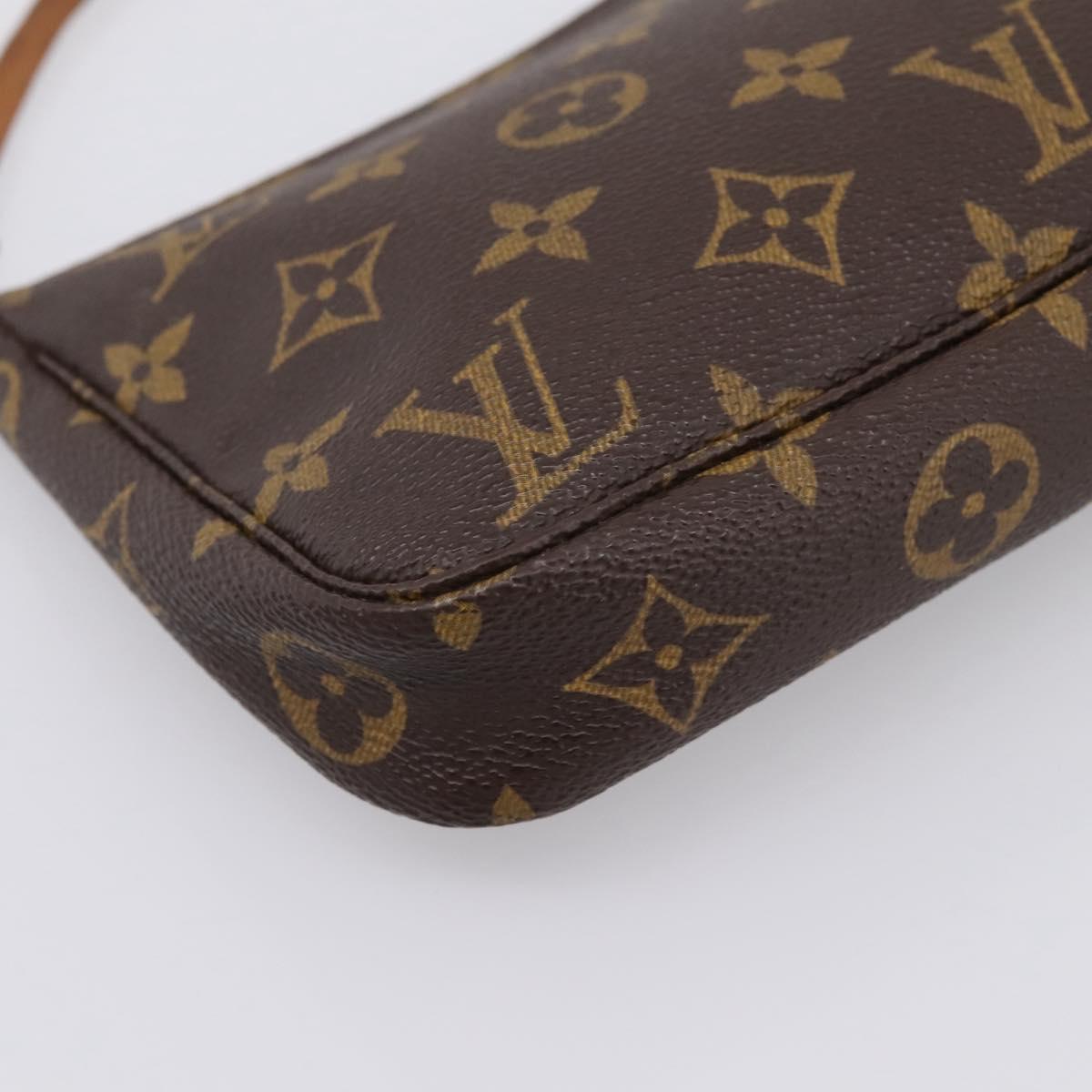 LOUIS VUITTON Monogram Pochette Accessoires Pouch M51980 LV Auth ki6907