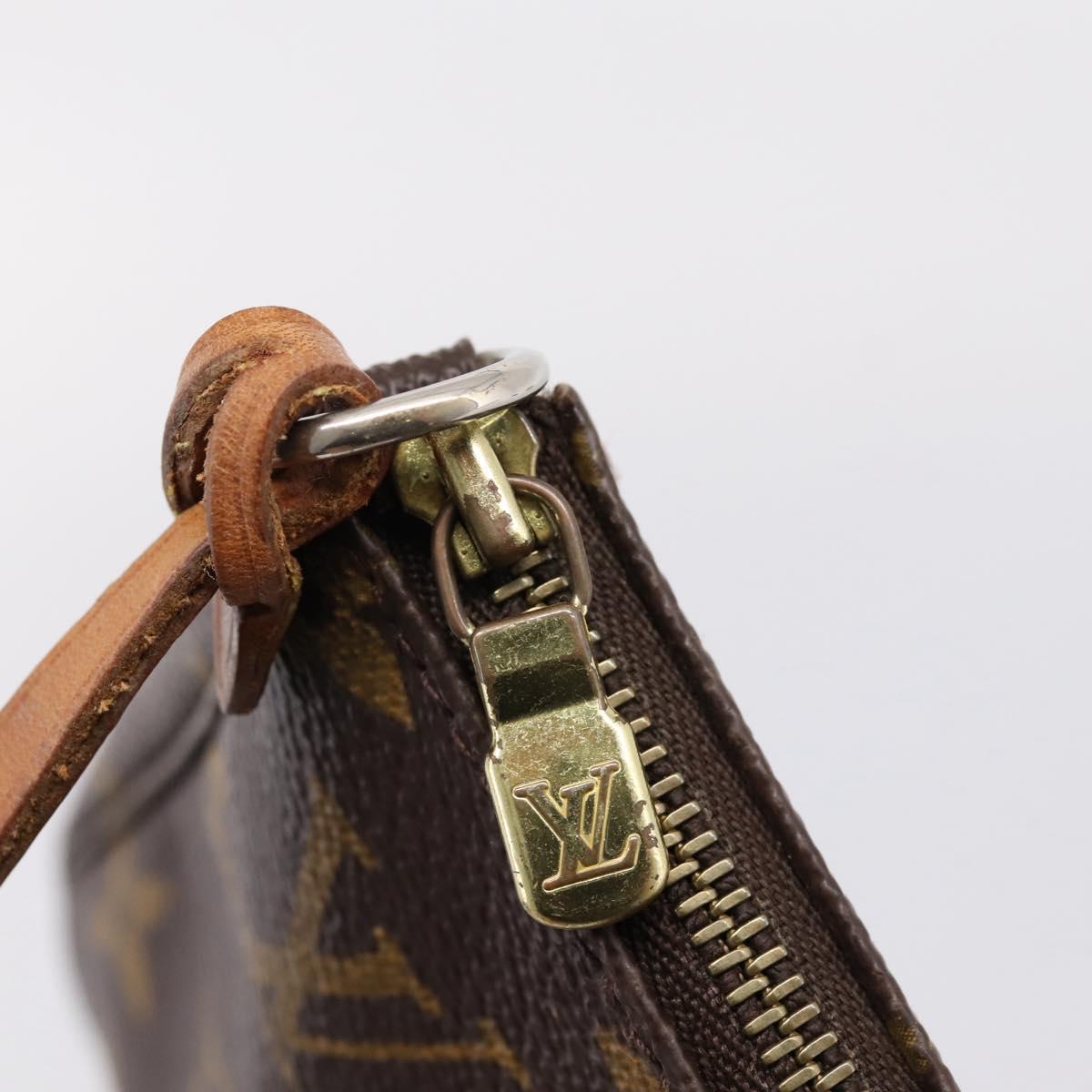LOUIS VUITTON Monogram Pochette Accessoires Pouch M51980 LV Auth ki6907