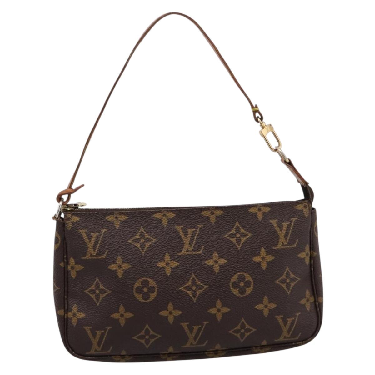 LOUIS VUITTON Monogram Pochette Accessoires Pouch M51980 LV Auth ki6907