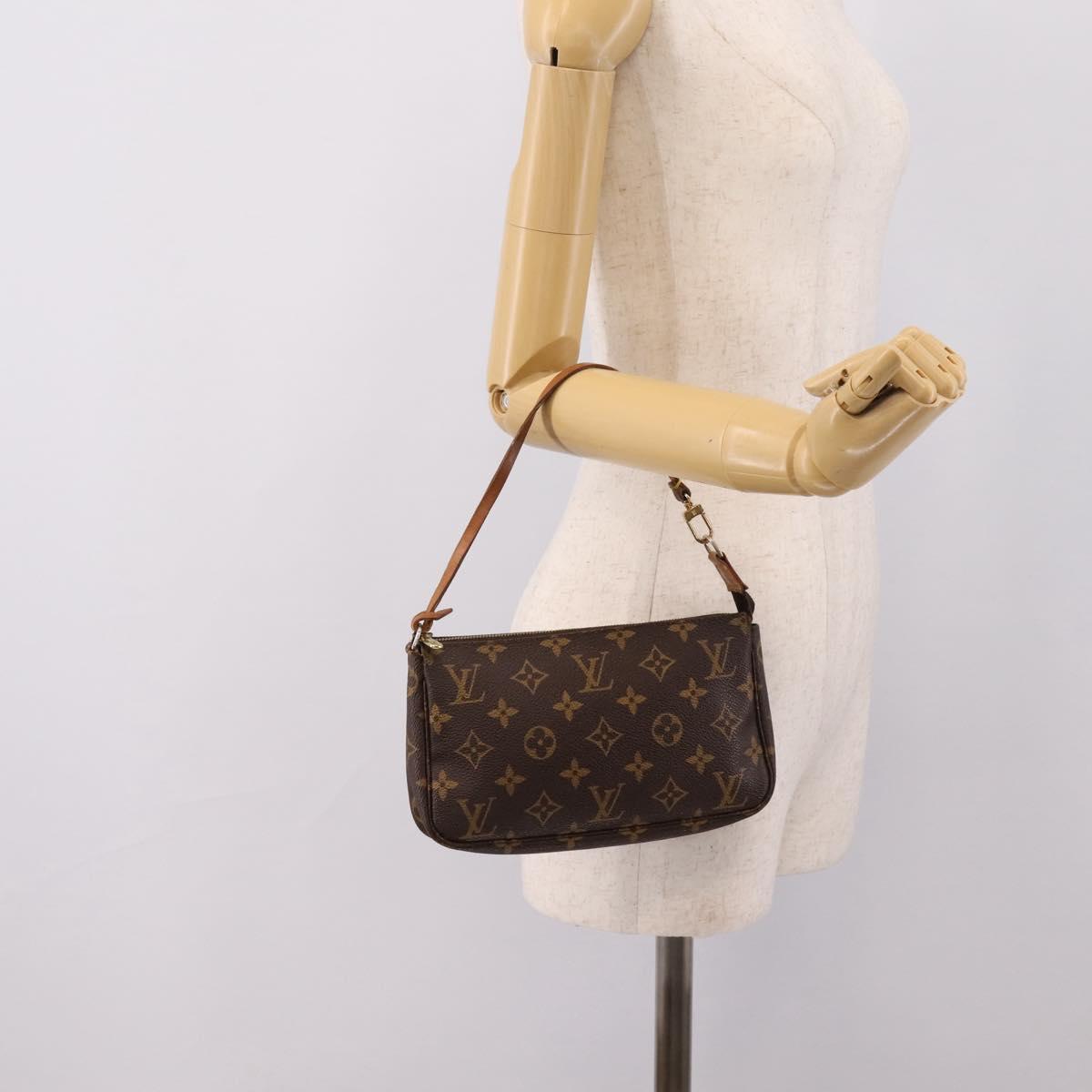 LOUIS VUITTON Monogram Pochette Accessoires Pouch M51980 LV Auth ki6907