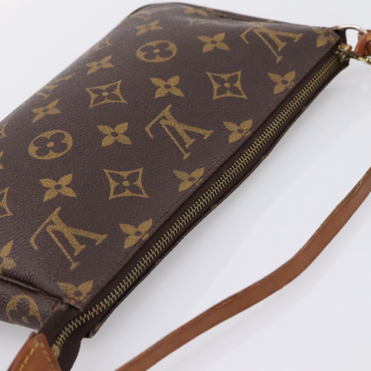 LOUIS VUITTON Monogram Pochette Accessoires Pouch M51980 LV Auth ki6907
