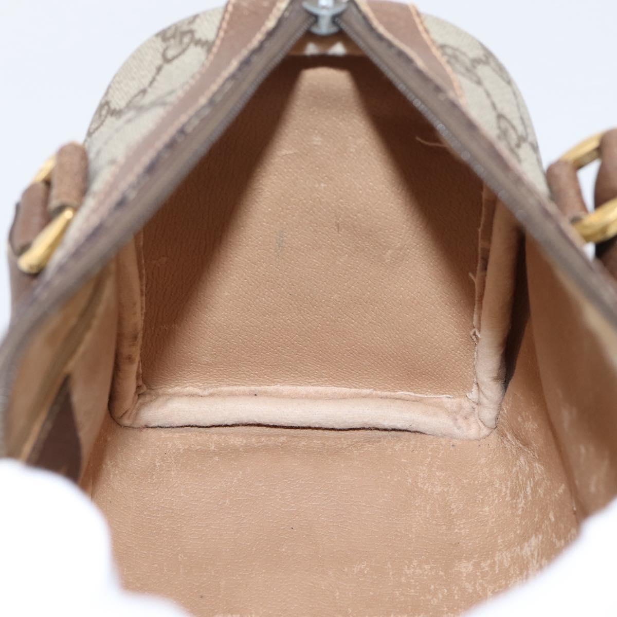 GUCCI GG Supreme Web Sherry Line Boston Bag PVC Beige Gold 40 02 006 Auth ki6908