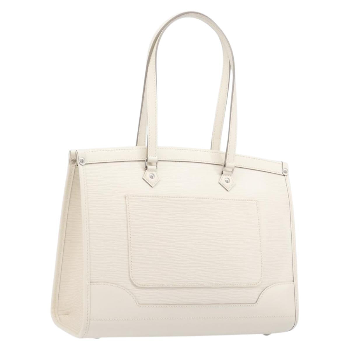 LOUIS VUITTON Epi Madeleine GM Hand Bag White M5934J LV Auth ki6910M