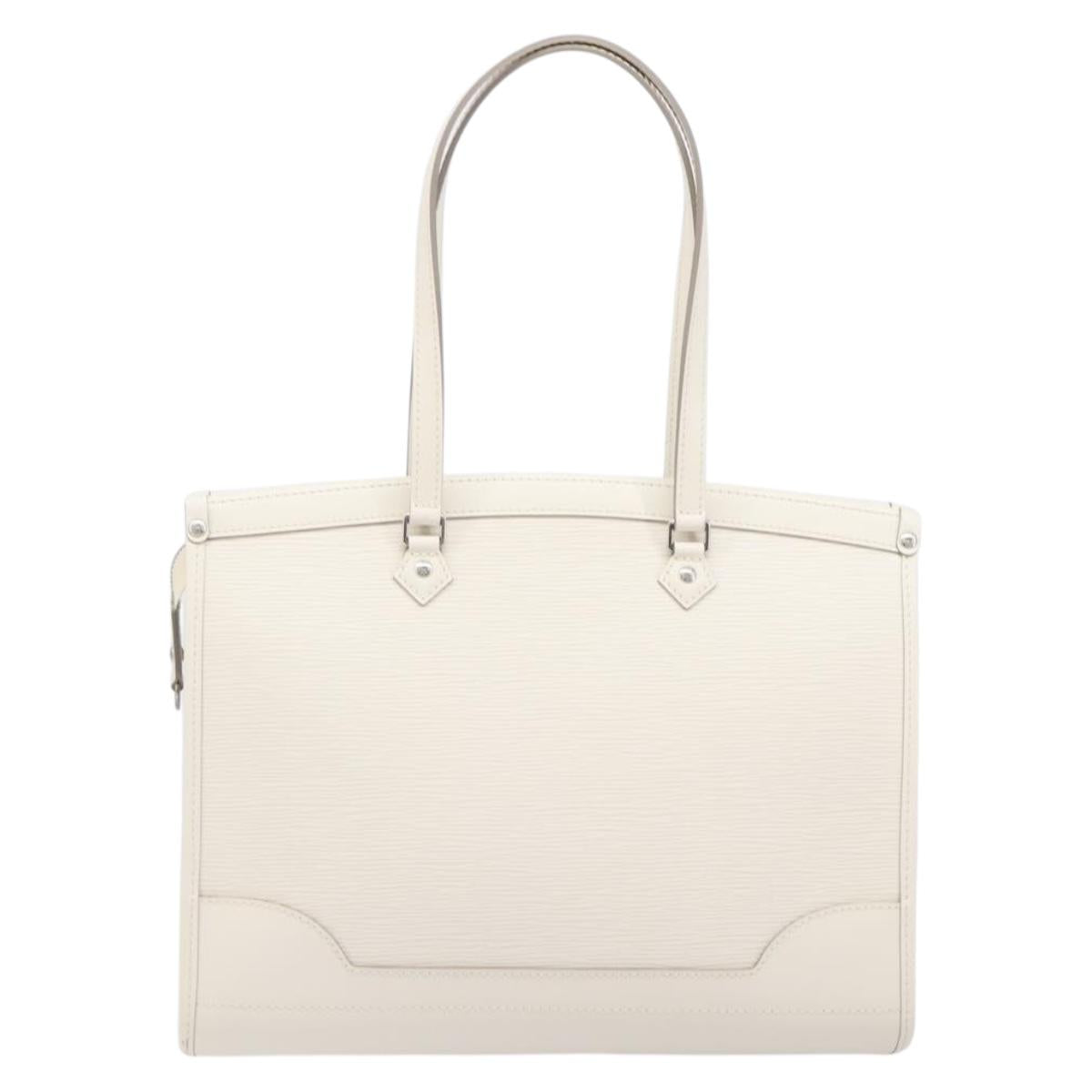 LOUIS VUITTON Epi Madeleine GM Hand Bag White M5934J LV Auth ki6910M