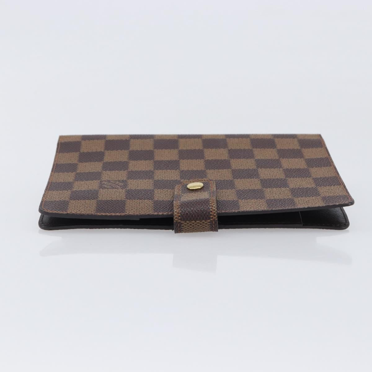 LOUIS VUITTON Damier Ebene Agenda MM Day Planner Cover R20240 LV Auth ki6911V