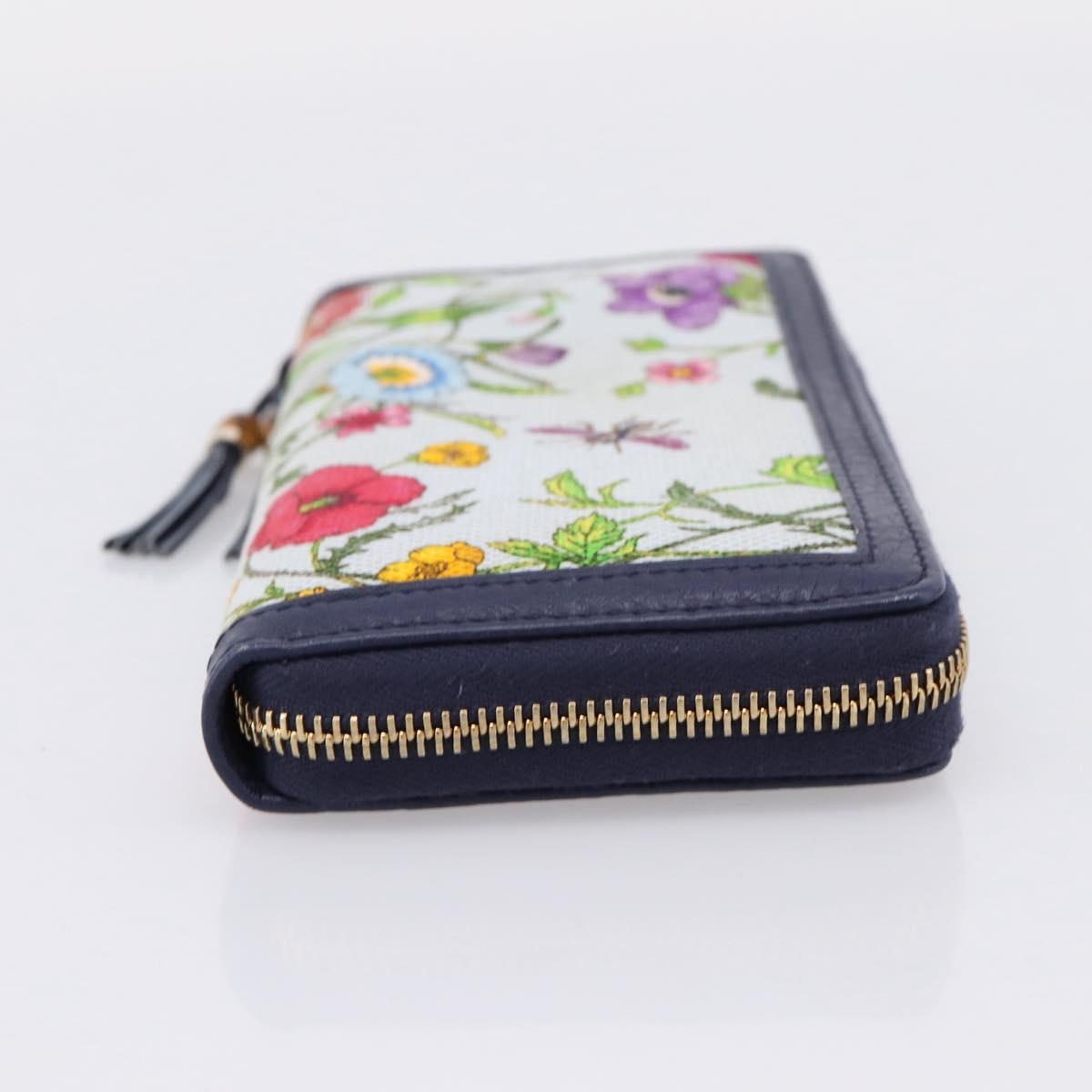 GUCCI Japan's 50th Anniversary Flower Pattern Wallet Canvas 356708 Auth ki6912M