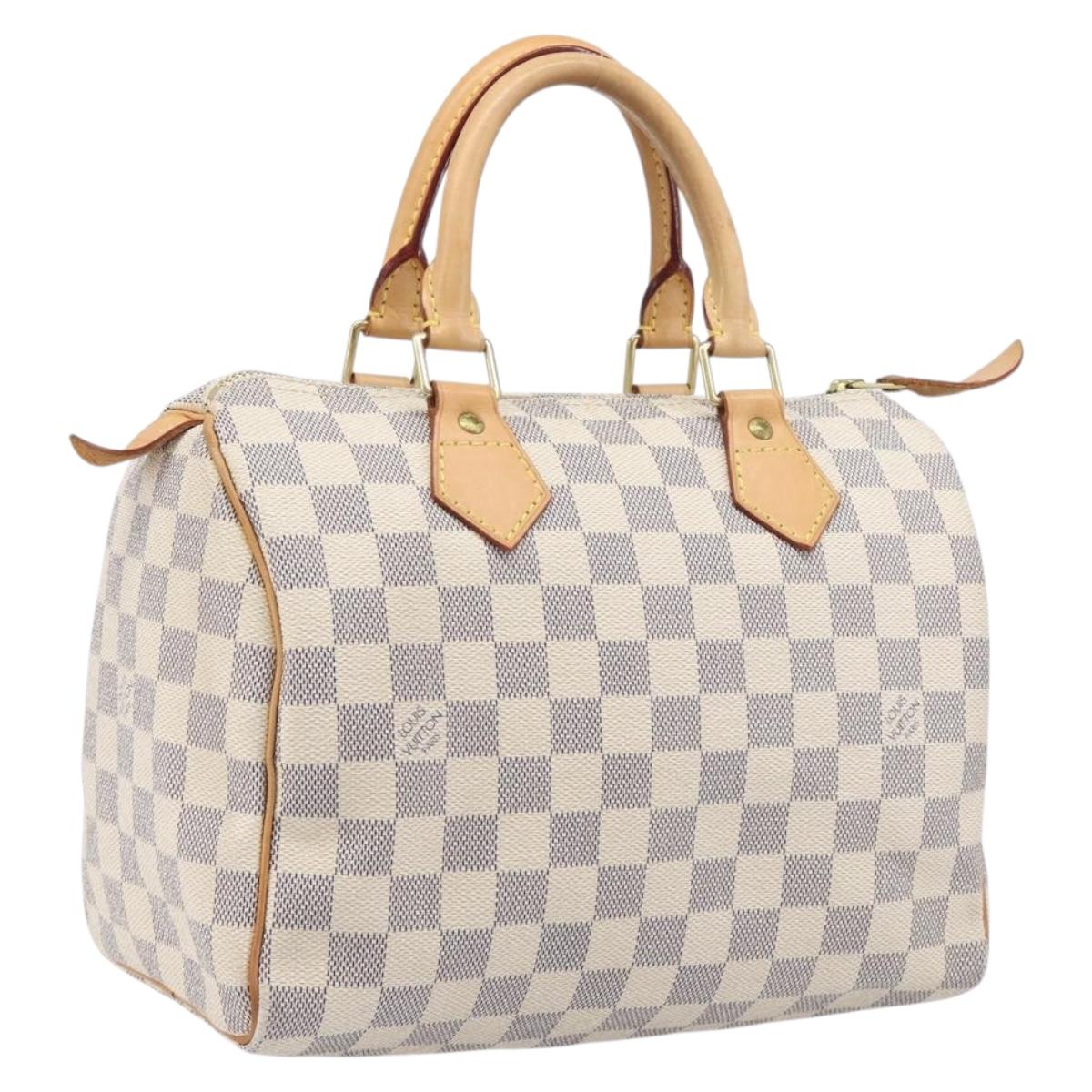 LOUIS VUITTON Damier Azur Speedy 25 Hand Bag N41534 LV Auth ki6927V