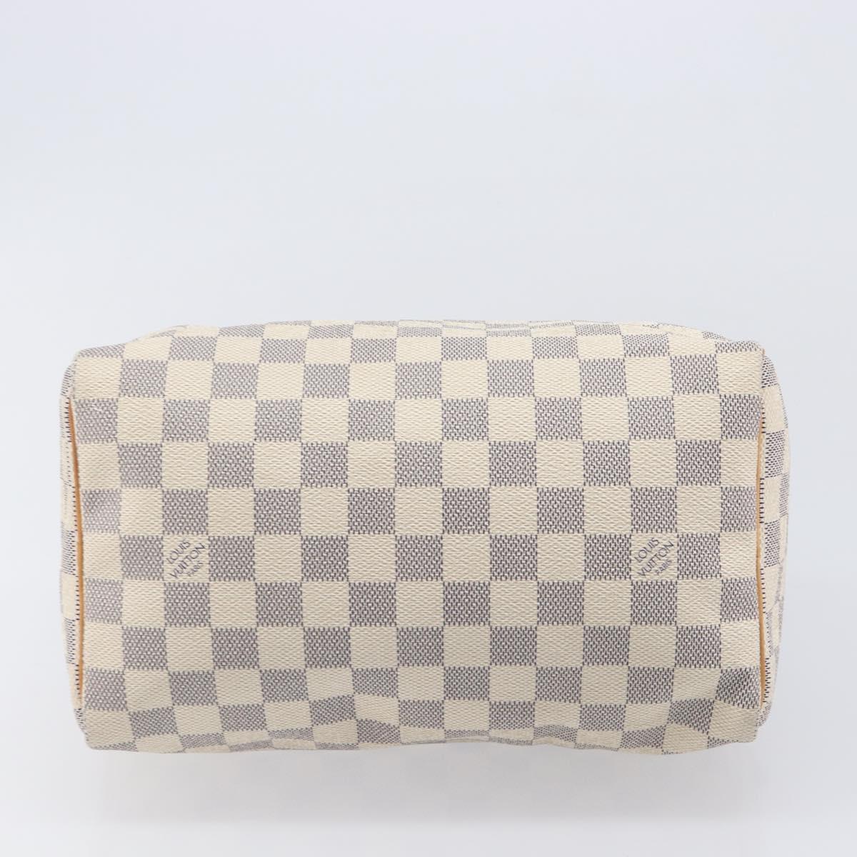 LOUIS VUITTON Damier Azur Speedy 25 Hand Bag N41534 LV Auth ki6927V