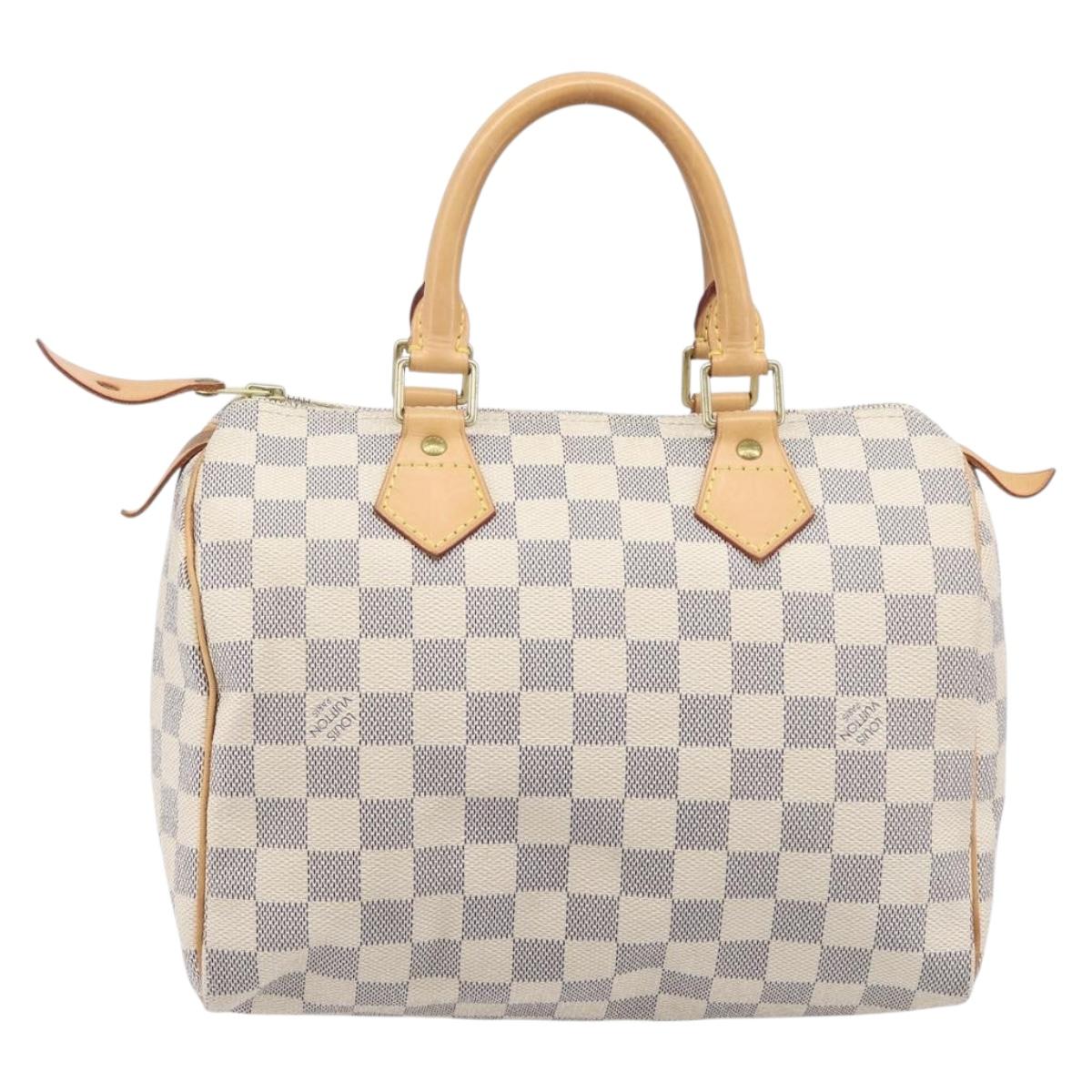LOUIS VUITTON Damier Azur Speedy 25 Hand Bag N41534 LV Auth ki6927V