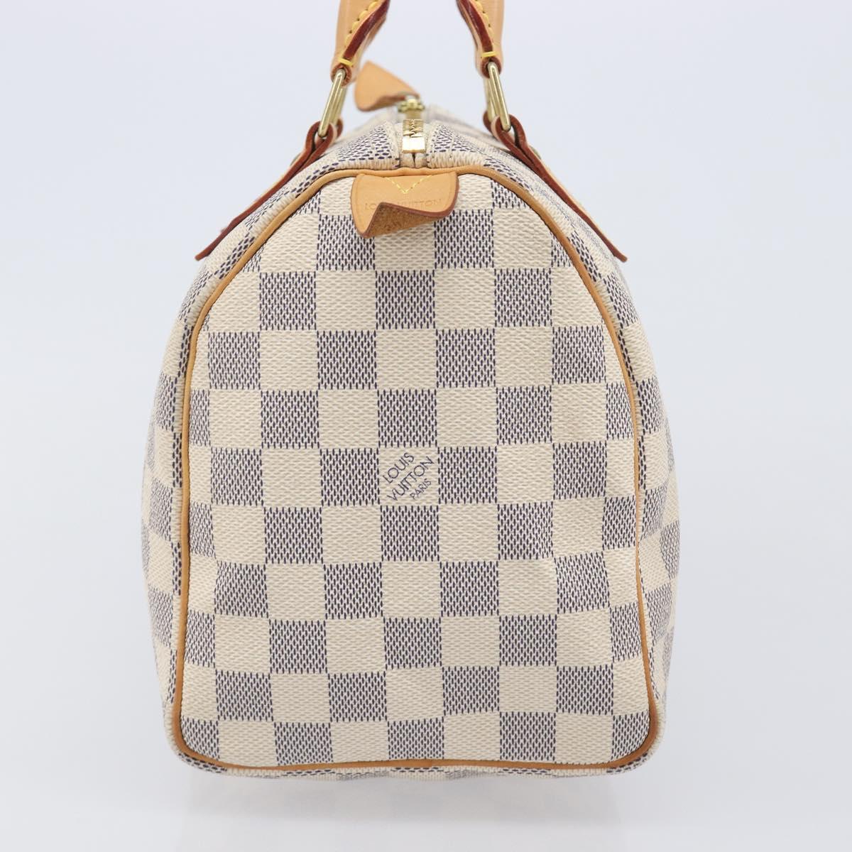LOUIS VUITTON Damier Azur Speedy 25 Hand Bag N41534 LV Auth ki6927V