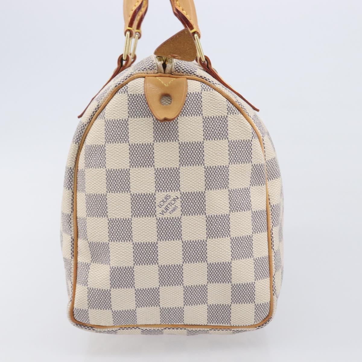 LOUIS VUITTON Damier Azur Speedy 25 Hand Bag N41534 LV Auth ki6927V