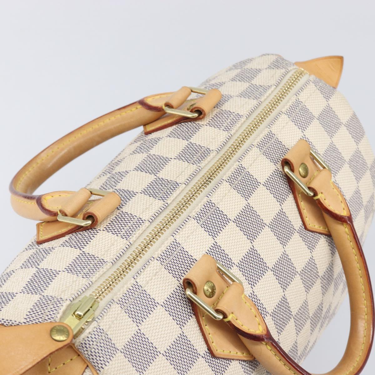 LOUIS VUITTON Damier Azur Speedy 25 Hand Bag N41534 LV Auth ki6927V