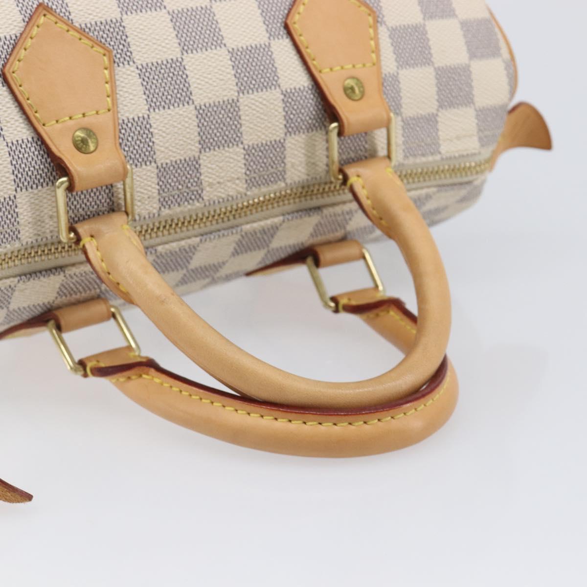 LOUIS VUITTON Damier Azur Speedy 25 Hand Bag N41534 LV Auth ki6927V
