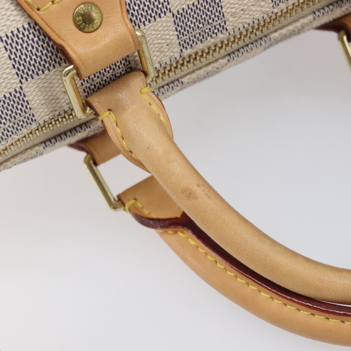LOUIS VUITTON Damier Azur Speedy 25 Hand Bag N41534 LV Auth ki6927V