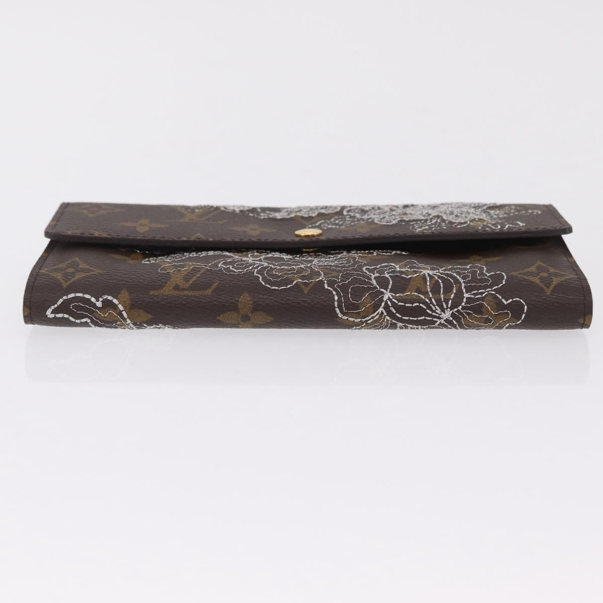 LOUIS VUITTON Monogram Dentelle Portefeiulle Sarah Wallet M95390 LV Auth ki6932M