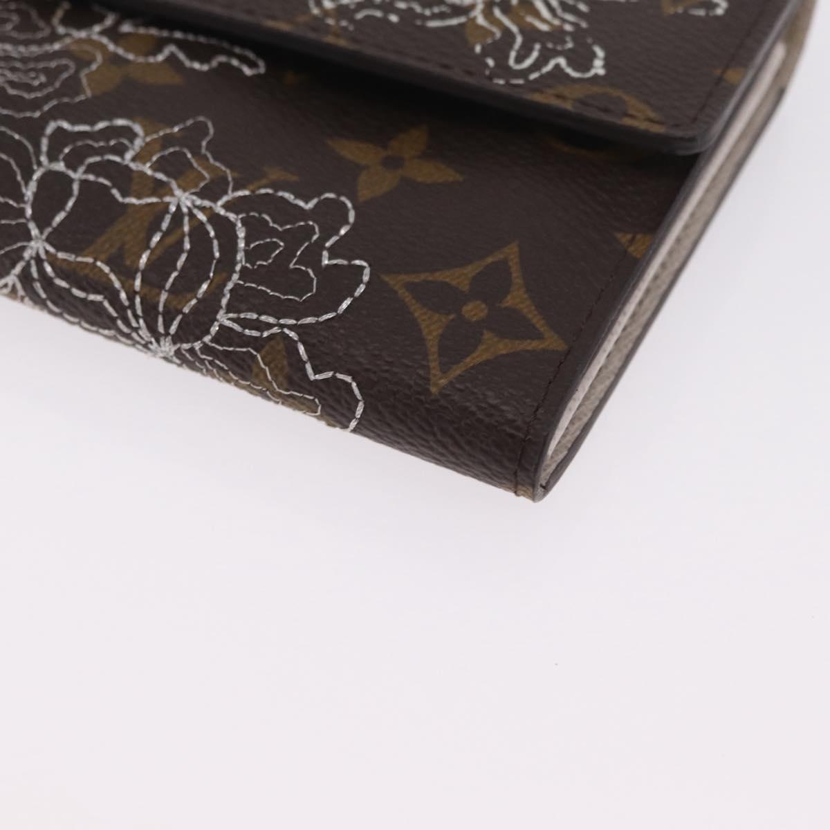 LOUIS VUITTON Monogram Dentelle Portefeiulle Sarah Wallet M95390 LV Auth ki6932M