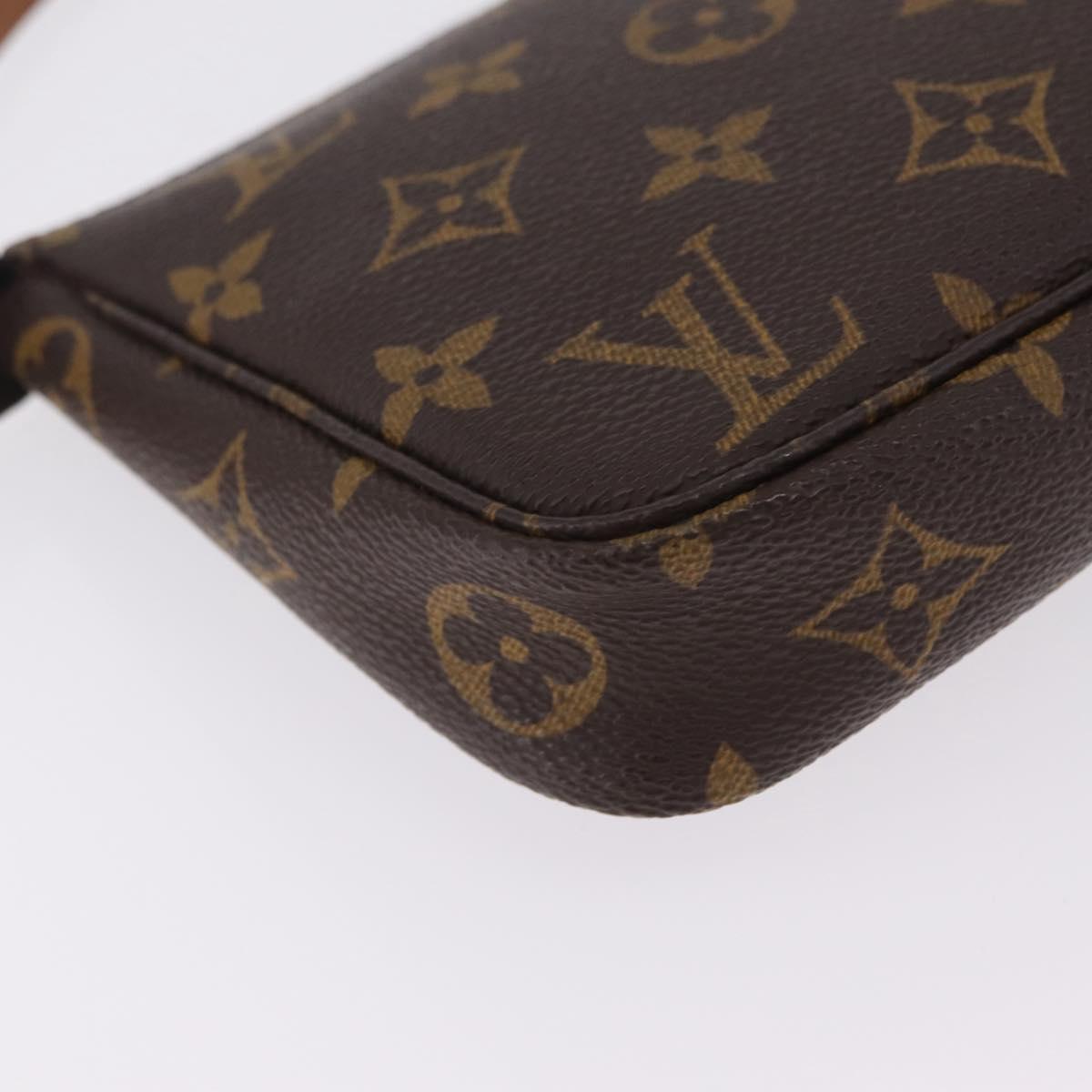 LOUIS VUITTON Monogram Pochette Accessoires Pouch M51980 LV Auth ki6933