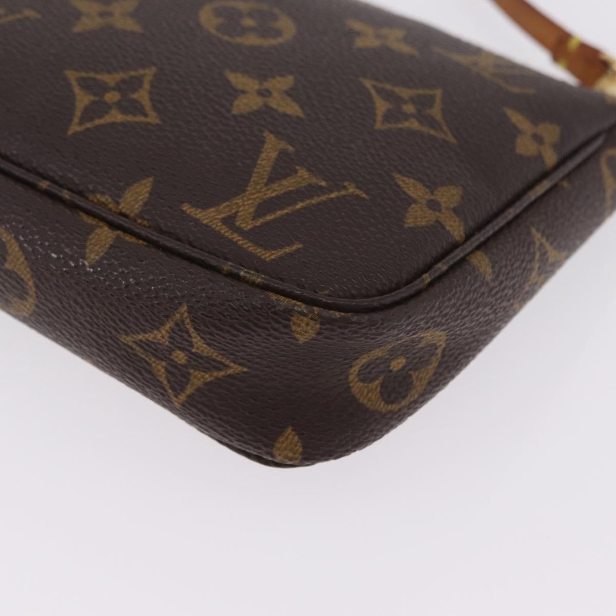 LOUIS VUITTON Monogram Pochette Accessoires Pouch M51980 LV Auth ki6933
