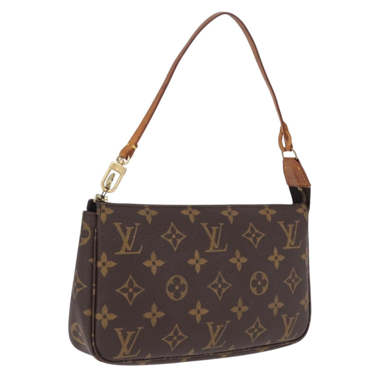 LOUIS VUITTON Monogram Pochette Accessoires Pouch M51980 LV Auth ki6933